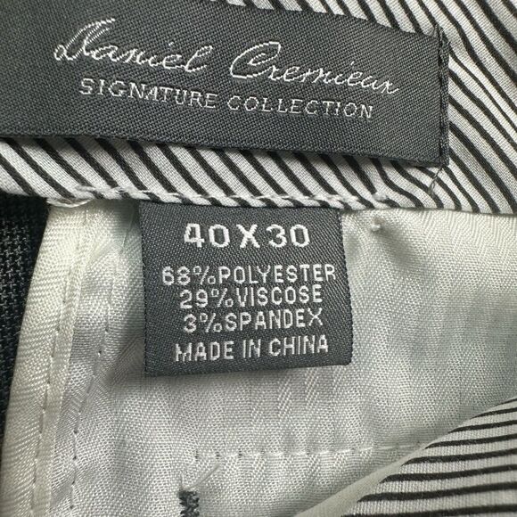 EUC Daniel Cremieux Men’s Gray Business Dress Pants - Size 40 x 30 - Picture 4 of 9